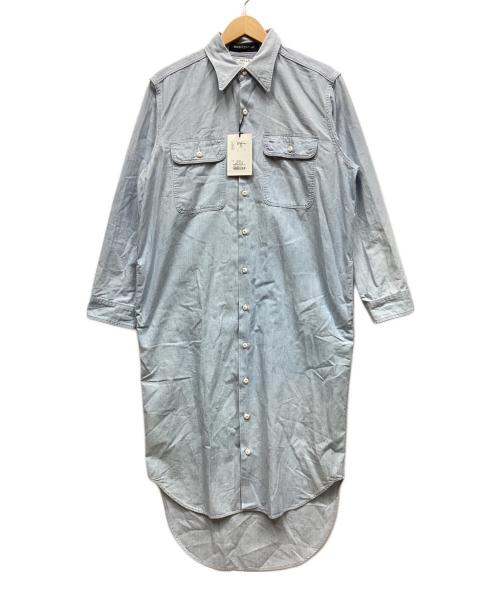 MADISON BLUE（マディソンブルー）MADISON BLUE (マディソンブルー) シャツワンピース ブルー サイズ:XS 未使用品の古着・服飾アイテム