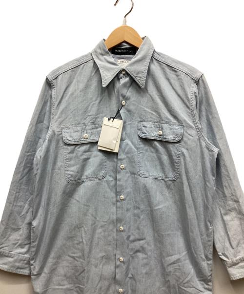 MADISON BLUE（マディソンブルー）MADISON BLUE (マディソンブルー) シャツワンピース ブルー サイズ:XS 未使用品の古着・服飾アイテム