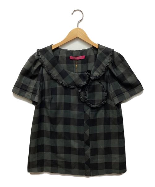 DOLLY GIRL BY ANNA SUI（ドーリー ガール バイ アナ スイ）DOLLY GIRL BY ANNA SUI (ドーリー ガール バイ アナ スイ) ブラウス ブラック サイズ:2 未使用品の古着・服飾アイテム