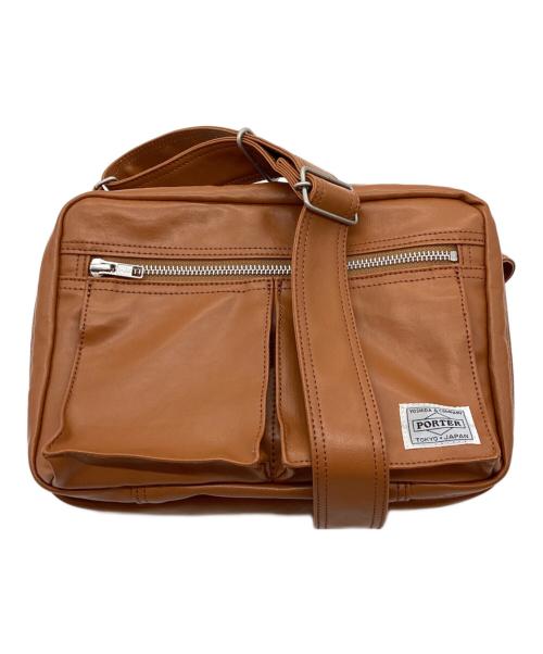 PORTER（ポーター）PORTER (ポーター) ショルダーバッグ ブラウンの古着・服飾アイテム