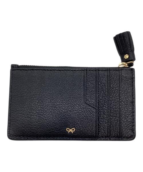 ANYA HINDMARCH（アニヤ・ハインドマーチ）ANYA HINDMARCH (アニヤハインドマーチ) ジップカードケース ブラックの古着・服飾アイテム