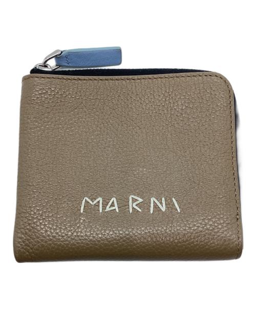 MARNI（マルニ）MARNI (マルニ) ジップラウンドウォレット ベージュの古着・服飾アイテム