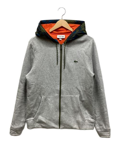 LACOSTE SPORT（ラコステスポーツ）LACOSTE SPORT (ラコステスポーツ) 裏起毛ジップパーカー グレー サイズ:US Sの古着・服飾アイテム