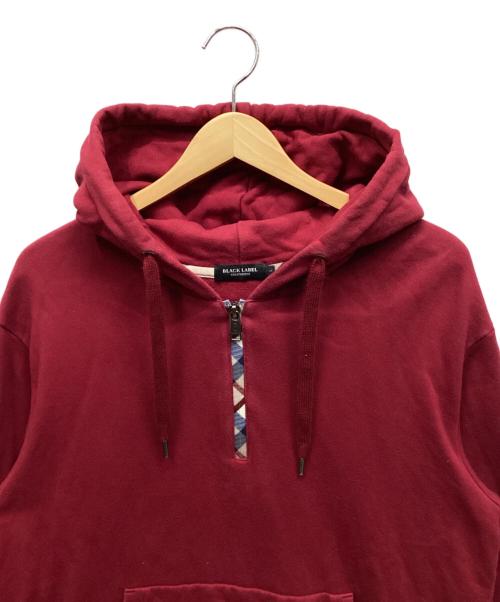 BLACK LABEL CRESTBRIDGE（ブラックレーベル クレストブリッジ）BLACK LABEL CRESTBRIDGE (ブラックレーベル クレストブリッジ) ハーフジッププルオーバー レッド サイズ:Lの古着・服飾アイテム