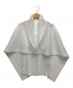 PLEATS PLEASEプリーツプリーズ）の古着「カーディガン」｜ホワイト