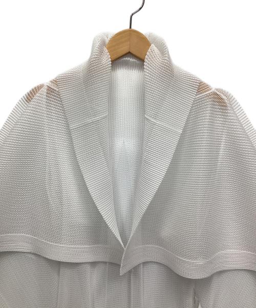 PLEATS PLEASE（プリーツプリーズ）PLEATS PLEASE (プリーツプリーズ) カーディガン ホワイト サイズ:3の古着・服飾アイテム