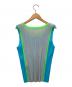 PLEATS PLEASE (プリーツプリーズ) ノースリーブカットソー ブルー サイズ:表記なし：5000円