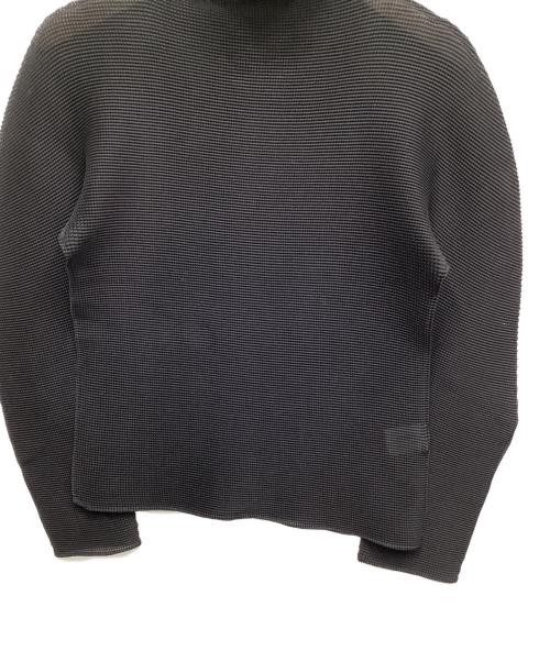 ISSEY MIYAKE（イッセイミヤケ）ISSEY MIYAKE (イッセイミヤケ) ハイネックカットソー ブラック サイズ:表記なしの古着・服飾アイテム