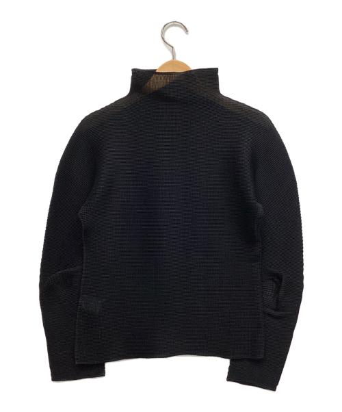 ISSEY MIYAKE（イッセイミヤケ）ISSEY MIYAKE (イッセイミヤケ) ハイネックカットソー ブラック サイズ:表記なしの古着・服飾アイテム