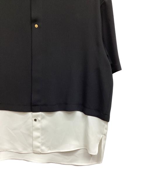 CULLNI（クルニ）CULLNI (クルニ) ドッキングシャツ ブラック×ホワイト サイズ:1の古着・服飾アイテム