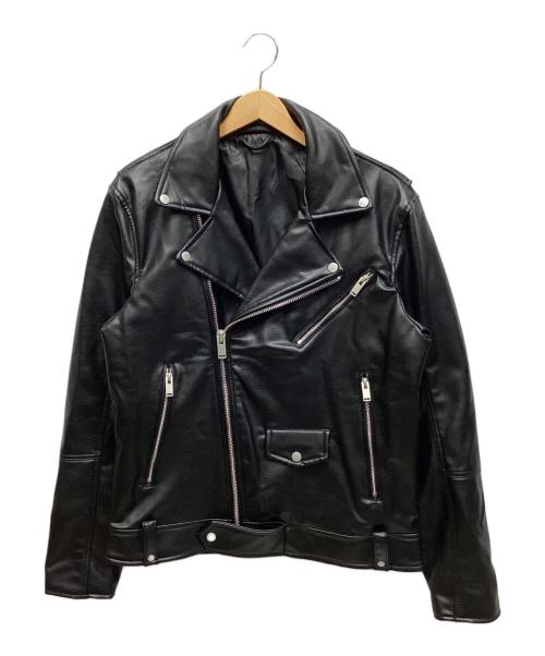 ZARA（ザラ）ZARA (ザラ) フェイクレザージャケット ブラック サイズ:USA Mの古着・服飾アイテム
