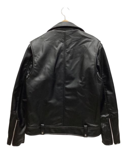 ZARA（ザラ）ZARA (ザラ) フェイクレザージャケット ブラック サイズ:USA Mの古着・服飾アイテム