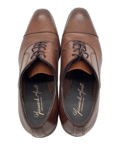 GIANCARLO MORELLI（ジャンカルロ モレリ）GIANCARLO MORELLI (ジャンカルロ モレリ) ストレートチップシューズ ブラウン サイズ:27.5の古着・服飾アイテム