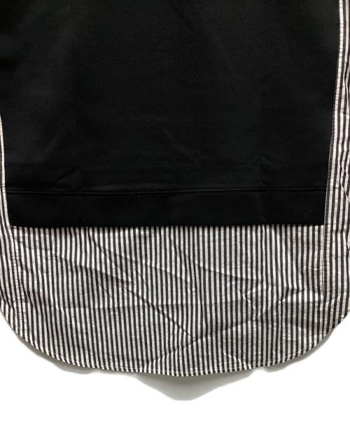 nano・universe（ナノ・ユニバース）nano・universe (ナノ・ユニバース) コンビワイドトップス ブラック サイズ:Fの古着・服飾アイテム