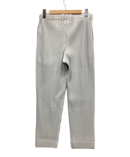HOMME PLISSE ISSEY MIYAKE（オム プリッセ イッセイ ミヤケ）HOMME PLISSE ISSEY MIYAKE (オムプリッセ イッセイ ミヤケ) プリーツパンツ ライトグレー サイズ:2の古着・服飾アイテム