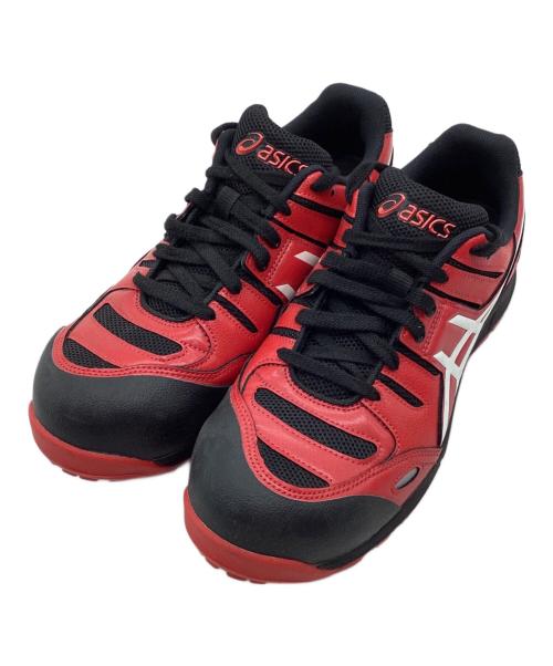 asics（アシックス）asics (アシックス) 安全靴 レッド×ブラック サイズ:25.5の古着・服飾アイテム