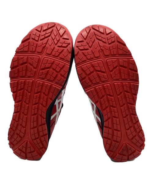 asics（アシックス）asics (アシックス) 安全靴 レッド×ブラック サイズ:25.5の古着・服飾アイテム