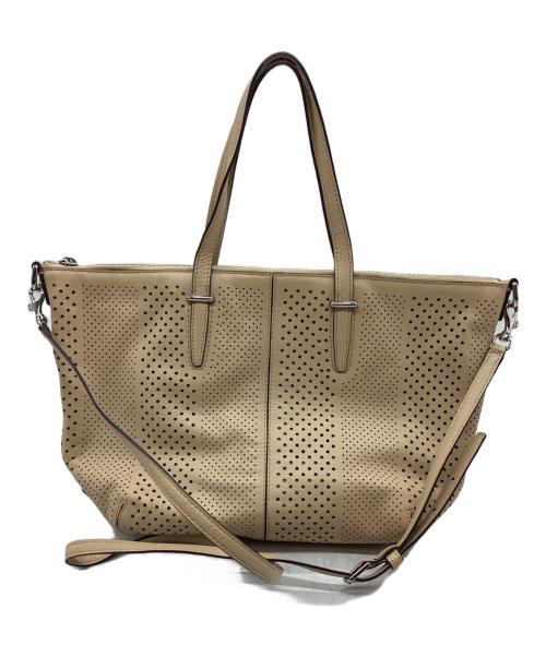 COACH（コーチ）COACH (コーチ) 2WAYバッグ ベージュの古着・服飾アイテム