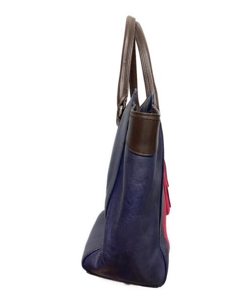 COACH（コーチ）COACH (コーチ) トートバッグ ネイビー×ピンクの古着・服飾アイテム