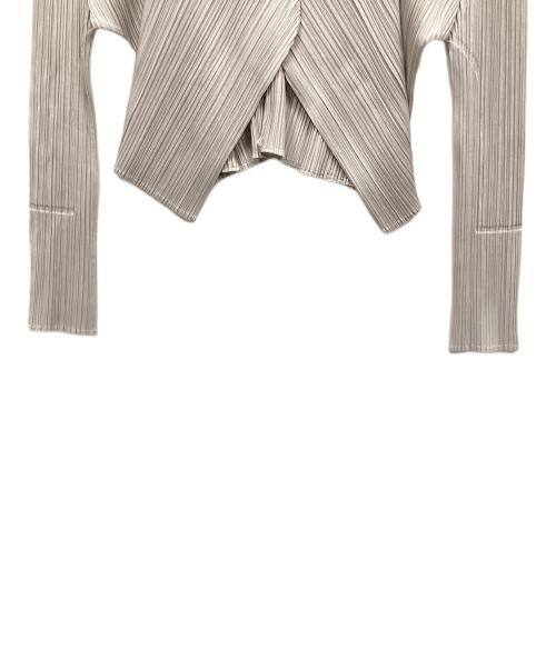 PLEATS PLEASE（プリーツプリーズ）PLEATS PLEASE (プリーツプリーズ) カーディガン グレー サイズ:3の古着・服飾アイテム