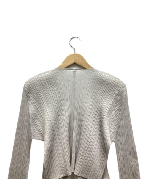 PLEATS PLEASE（プリーツプリーズ）PLEATS PLEASE (プリーツプリーズ) カーディガン グレー サイズ:3の古着・服飾アイテム