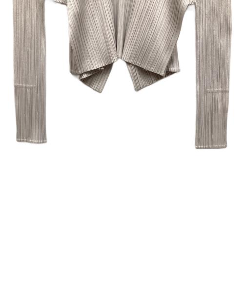 PLEATS PLEASE（プリーツプリーズ）PLEATS PLEASE (プリーツプリーズ) カーディガン グレー サイズ:3の古着・服飾アイテム