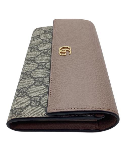 GUCCI（グッチ）GUCCI (グッチ) 長財布 ピンクベージュの古着・服飾アイテム