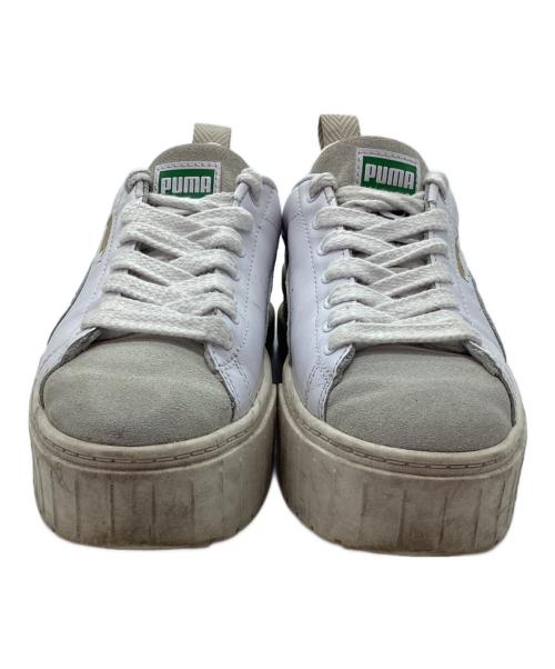 PUMA（プーマ）PUMA (プーマ) スニーカー ホワイト×ベージュ サイズ:22.5の古着・服飾アイテム