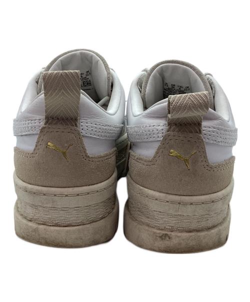 PUMA（プーマ）PUMA (プーマ) スニーカー ホワイト×ベージュ サイズ:22.5の古着・服飾アイテム