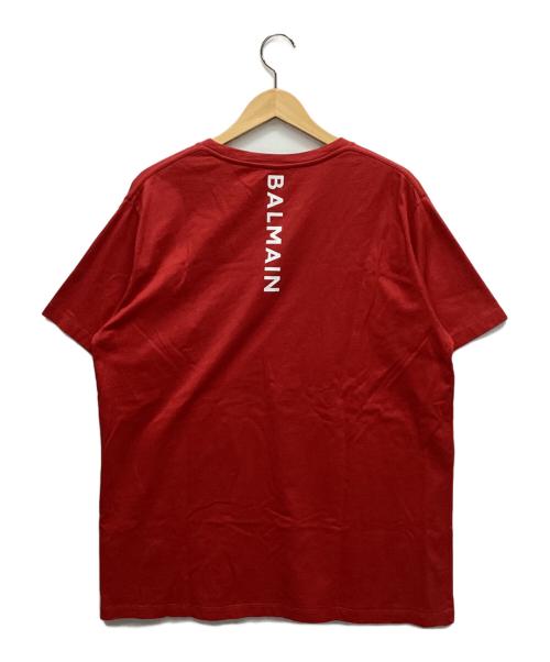 BALMAIN（バルマン）BALMAIN (バルマン) Tシャツ レッド サイズ:Sの古着・服飾アイテム