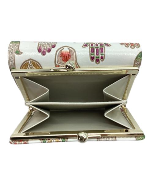 H.P.FRANCE（アッシュペーフランス）H.P.FRANCE (アッシュペーフランス) 3つ折り財布 ホワイトの古着・服飾アイテム