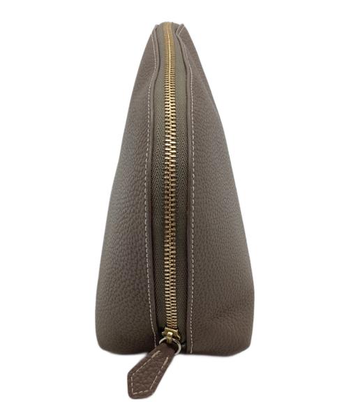 bonaventura（ボナベンチュラ）bonaventura (ボナベンチュラ) コスメポーチ グレージュの古着・服飾アイテム