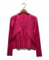 PLEATS PLEASE（プリーツプリーズ）の古着「カーディガン」｜ショッキングピンク