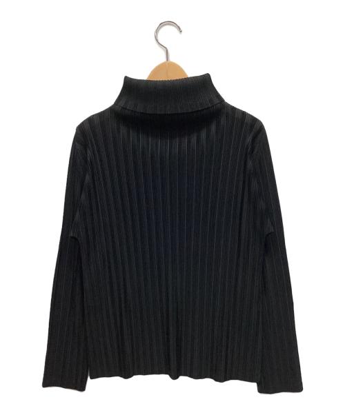 PLACE PAUSE（プレースポーズ）PLACE PAUSE (プレースポーズ) ハイネックカットソー ブラック サイズ:3の古着・服飾アイテム