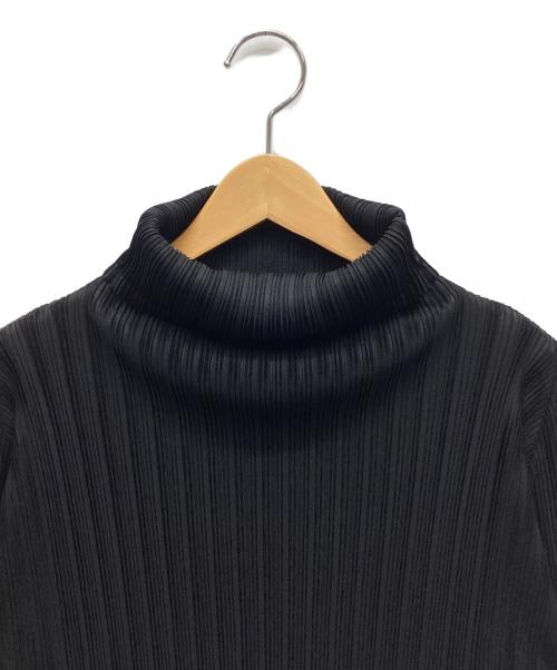 PLACE PAUSE（プレースポーズ）PLACE PAUSE (プレースポーズ) ハイネックカットソー ブラック サイズ:3の古着・服飾アイテム