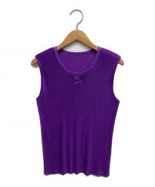 PLACE PAUSE（プレースポーズ）の古着「ノースリーブカットソー」｜パープル