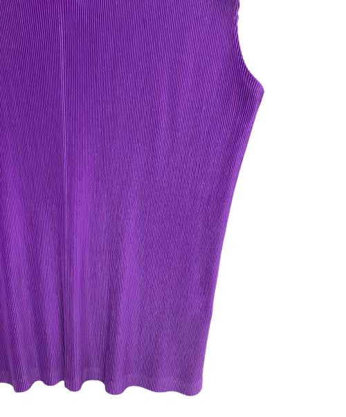 PLACE PAUSE（プレースポーズ）PLACE PAUSE (プレースポーズ) ノースリーブカットソー パープル サイズ:3の古着・服飾アイテム