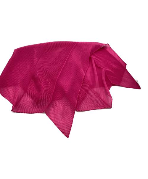 me ISSEY MIYAKE（ミーイッセイ ミヤケ）me ISSEY MIYAKE (ミーイッセイ ミヤケ) ストール ショッキングピンクの古着・服飾アイテム