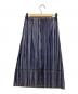 PLEATS PLEASE (プリーツプリーズ) プリーツスカート ネイビー×ホワイト サイズ:3：16000円