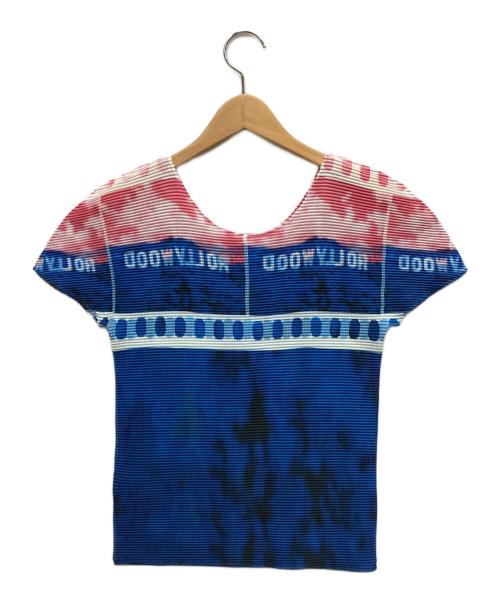 me ISSEY MIYAKE（ミーイッセイ ミヤケ）me ISSEY MIYAKE (ミーイッセイ ミヤケ) カットソー ブルー サイズ:表記なしの古着・服飾アイテム