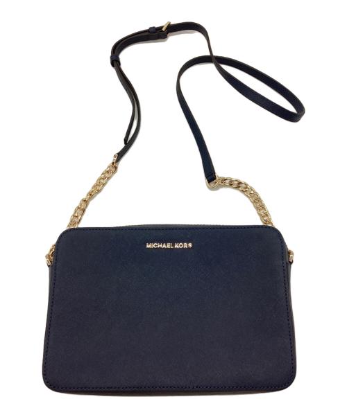 MICHAEL KORS（マイケル・コース）MICHAEL KORS (マイケルコース) ショルダーバッグ ネイビーの古着・服飾アイテム