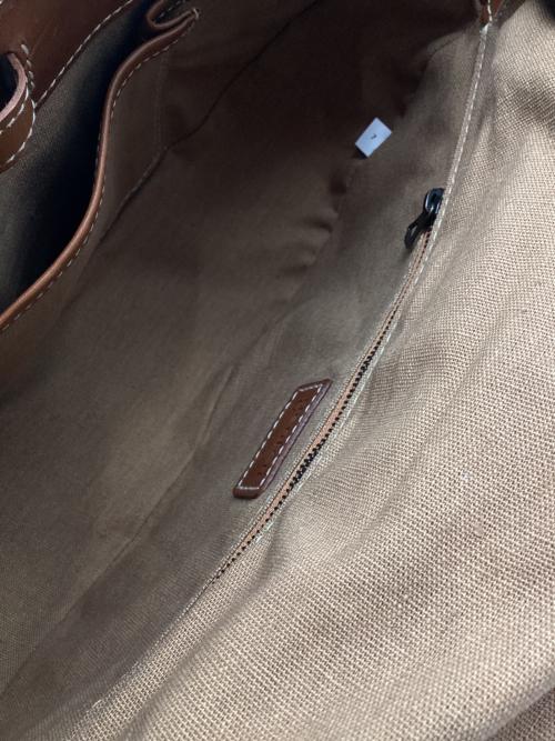 genten（ゲンテン）genten (ゲンテン) カットワークショルダーバッグ ブラウンの古着・服飾アイテム