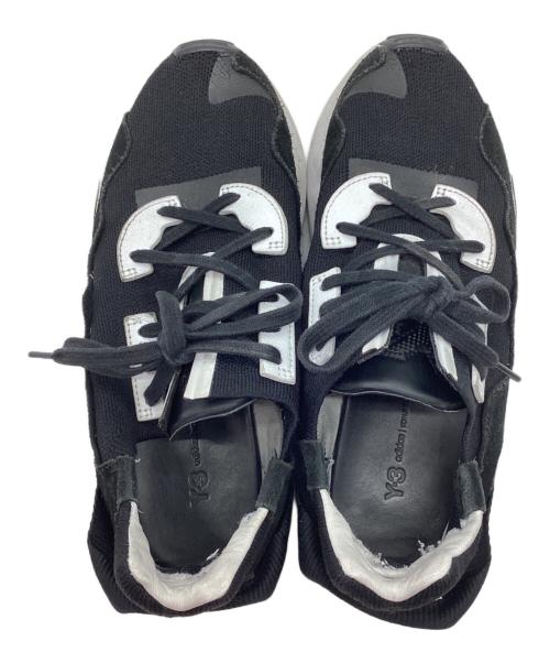 adidas（アディダス）adidas (アディダス) Y-3 (ワイスリー) スニーカー ブラック×ホワイト サイズ:25.5の古着・服飾アイテム
