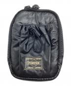 PORTERポーター）の古着「コンパクトポーチ」｜ブラック