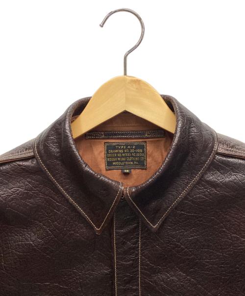 MUSHMANS（マッシュマンズ）MUSHMANS (マッシュマンズ) ROUGH WEAR CLOTHING (ROUGH WEAR CLOTHING) A-2 JACKET ブラウン サイズ:Mの古着・服飾アイテム