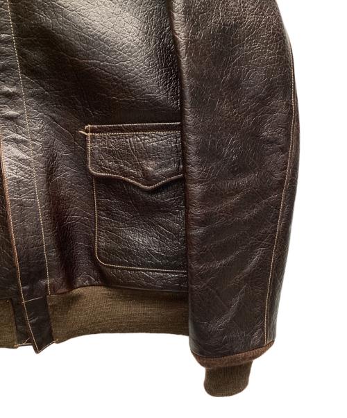 MUSHMANS（マッシュマンズ）MUSHMANS (マッシュマンズ) ROUGH WEAR CLOTHING (ROUGH WEAR CLOTHING) A-2 JACKET ブラウン サイズ:Mの古着・服飾アイテム