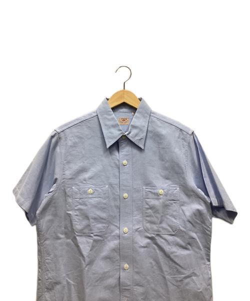 SUGAR CANE（シュガーケーン）SUGAR CANE (シュガーケーン) 半袖シャツ ライトブルー サイズ:Mの古着・服飾アイテム