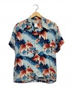MAKANA LEIマカナレイ）の古着「アロハシャツ」｜ブルー×レッド