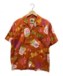Duke Kahanamoku（デュークカハナモク）の古着「アロハシャツ」｜オレンジ