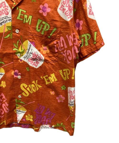 Duke Kahanamoku（デュークカハナモク）Duke Kahanamoku (デュークカハナモク) アロハシャツ オレンジ サイズ:Lの古着・服飾アイテム